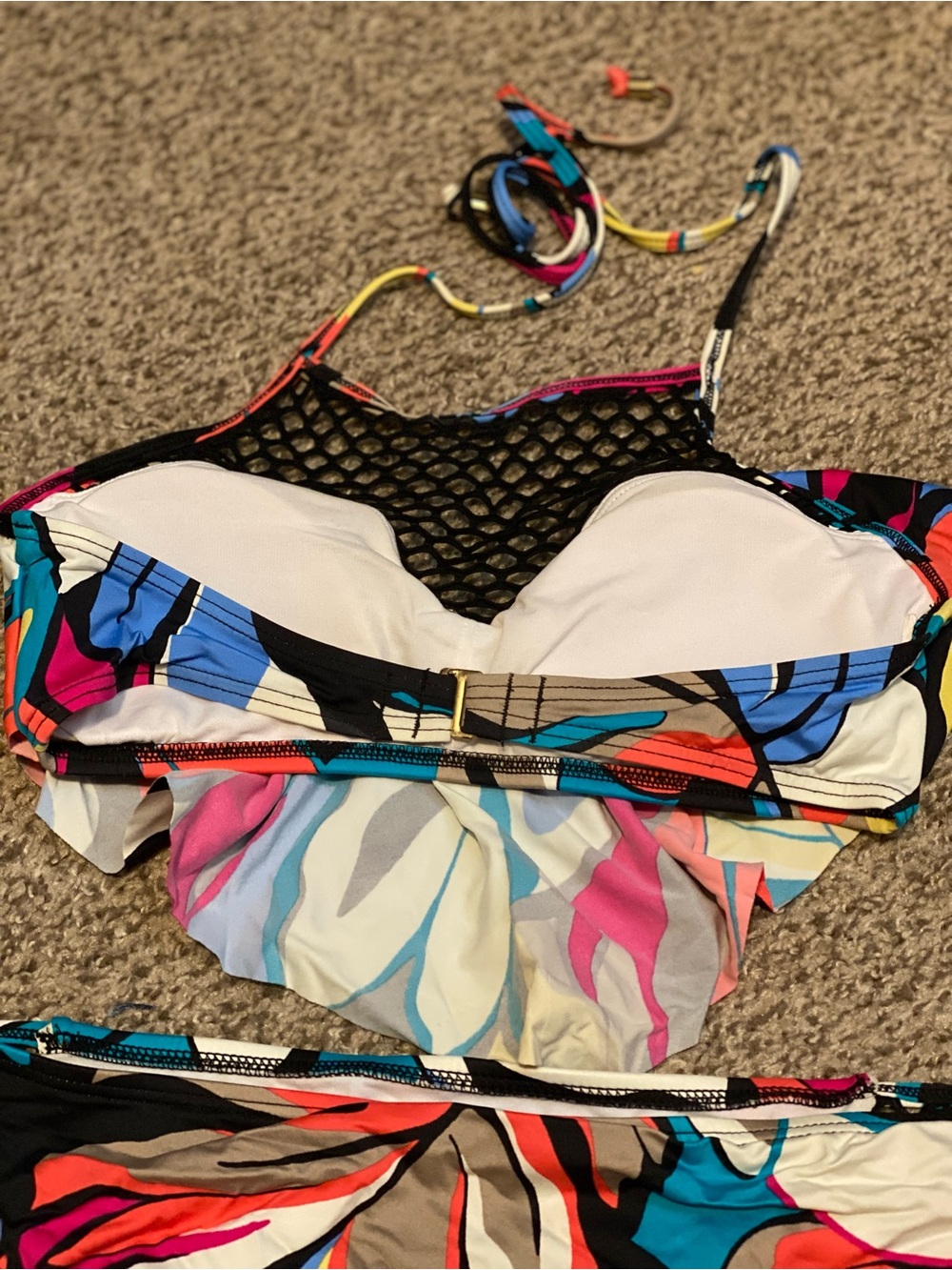 Apt 9 Bardados Mesh Colorful Abstract Two-Piece Bikini Set - Picture 4 of 12